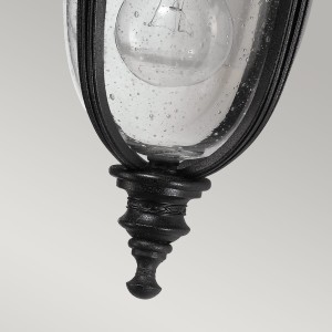 Kinkiet zewnętrzny Elstead Lighting English Bridle FE-EB2-S-BLK IP44 1xE27 Stal Czarny, zbliżenie.