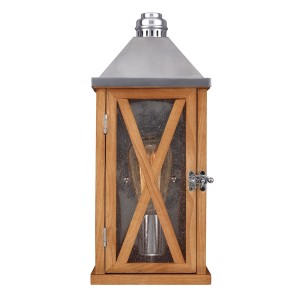 Lampa ścienna Kinkiet zewnętrzny Elstead Lighting Lumiere FE-LUMIERE-S2OAK IP44 2xE14 Brązowy