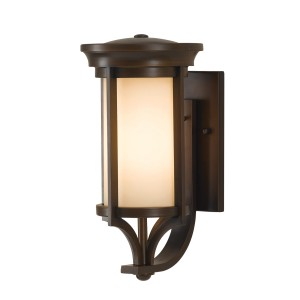 Kinkiet zewnętrzny Elstead Lighting Merrill FE-MERRILL1-S IP44 1xE27 Stal Brązowy.