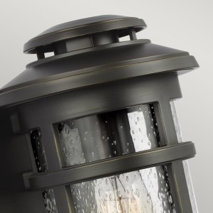 Kinkiet zewnętrzny Elstead Lighting Newport FE-NEWPORT-S-ANBZ IP44 E27 brązowy.