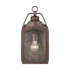 Kinkiet zewnętrzny Elstead Lighting Randhurst FE-RANDHURST-M-CO IP44 miedziany.