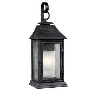Kinkiet zewnętrzny Elstead Lighting Shepherd czarny.