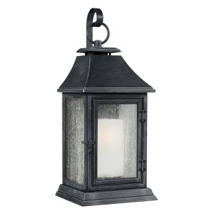 Lampa ścienna Kinkiet zewnętrzny Elstead Lighting Shepherd FE-SHEPHERD-2XL IP44 1xE27 Tworzywo Czarny