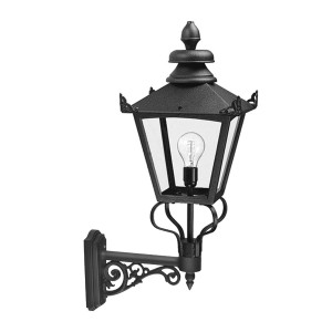 Lampa elewacyjna Elstead Lighting Grampian GB1-BLACK IP23 1xE27 Aluminium Czarny.