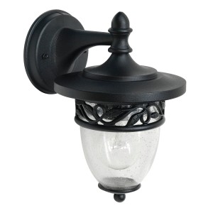 Lampa ścienna Kinkiet zewnętrzny Elstead Lighting Burford GZH-BF2 IP44 1xE27 Stal Czarny