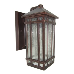 Lampa ścienna Kinkiet zewnętrzny Elstead Lighting Chedworth GZH-CHW2 IP44 1xE27 Aluminium Brązowy