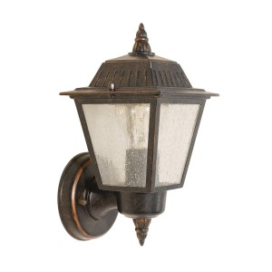 Lampa ścienna Kinkiet zewnętrzny Elstead Lighting Highnam GZH-HN1 IP44 1xE27 Aluminium Brązowy