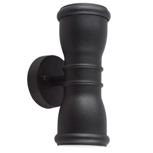 Nowoczesny kinkiet zewnętrzny Elstead Lighting Malvern GZH-MALV IP44 2xGU10 Aluminium Czarny