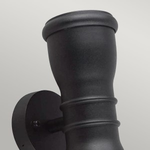 Nowoczesny kinkiet zewnętrzny Elstead Lighting Malvern GZH-MALV IP44 2xGU10 Aluminium Czarny