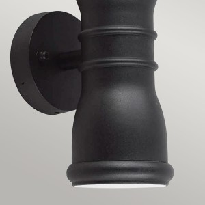 Nowoczesny kinkiet zewnętrzny Elstead Lighting Malvern GZH-MALV IP44 2xGU10 Aluminium Czarny.