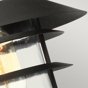 Nowoczesny kinkiet zewnętrzny Elstead Lighting Helsingor HELSINGOR-BK IP44, stal czarny.