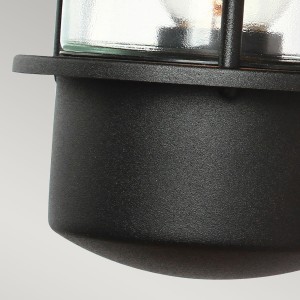 Kinkiet zewnętrzny z czujnikiem Elstead Lighting Helsingor czarny detal.