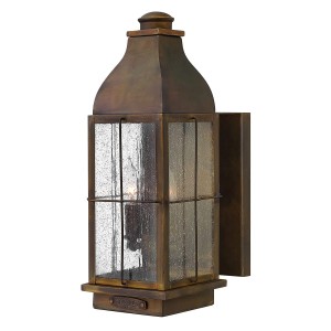 Kinkiet zewnętrzny Elstead Lighting Bingham HK-BINGHAM-M IP44 Mosiądz Brązowy