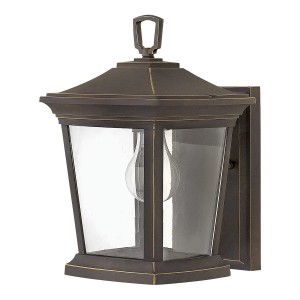 Lampa ścienna Kinkiet zewnętrzny Elstead Lighting Bromley HK-BROMLEY2-S IP44 1xE27 Mosiądz Brązowy