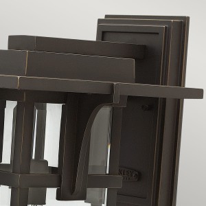 Kinkiet zewnętrzny Elstead Lighting Manhattan HK-MANHATTAN2-L brązowy.