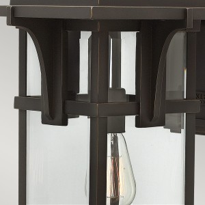 Kinkiet zewnętrzny Elstead Lighting Manhattan HK-MANHATTAN2-L brązowy z aluminium IP44 1xE27.