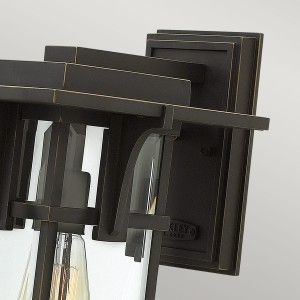 Kinkiet zewnętrzny Elstead Lighting Manhattan HK-MANHATTAN2-M brązowy.