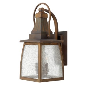 Lampa ścienna Kinkiet zewnętrzny Elstead Lighting Montauk HK-MONTAUK-M IP44 2xE14 Mosiądz Brązowy