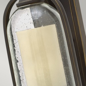 Kinkiet zewnętrzny Elstead Lighting Quincy HK-QUINCY-S IP44 1xE27 Aluminium Brązowy detail.