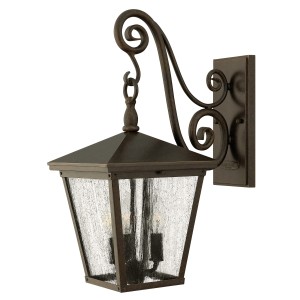 Lampa ścienna Kinkiet zewnętrzny Elstead Lighting Trellis HK-TRELLIS2-M IP44 3xE14 Stal Brązowy