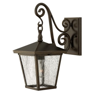 Kinkiet zewnętrzny Elstead Lighting Trellis HK-TRELLIS2-S IP44 1xE27 Stal Brązowy