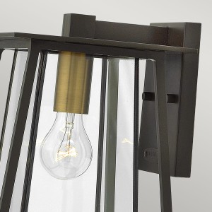 Kinkiet zewnętrzny Elstead Lighting Walker HK-WALKER2-M IP44 1xE27 Aluminium Brązowy.