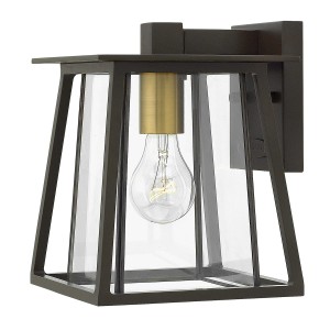Kinkiet zewnętrzny Elstead Lighting Walker HK-WALKER2-S IP44 1xE27 Aluminium Brązowy.