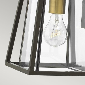 Kinkiet zewnętrzny Elstead Lighting Walker aluminowy brązowy z żarówką E27
