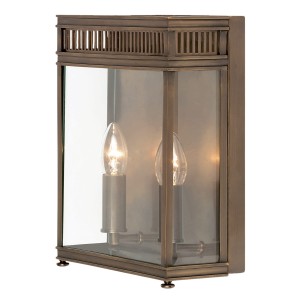 Lampa ścienna Kinkiet zewnętrzny Elstead Lighting Holborn HL7-M-DB IP44 2xE14 Mosiądz Brązowy