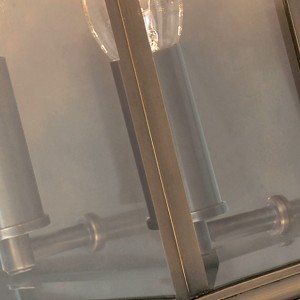 Kinkiet zewnętrzny Elstead Lighting Holborn HL7-M-DB IP44 2xE14 Mosiądz Brązowy z bliska.