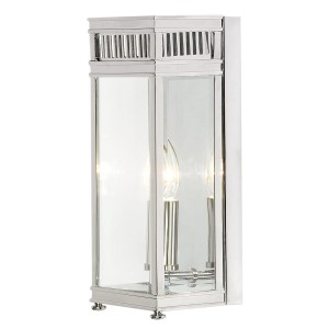 Lampa ścienna Kinkiet zewnętrzny Elstead Lighting Holborn HL7-S-PC IP44 1xE14 Mosiądz Chrom