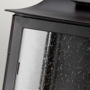 Kinkiet zewnętrzny Elstead Lighting Kendal KENDAL IP44 2xE14 Stal Brązowy detal.