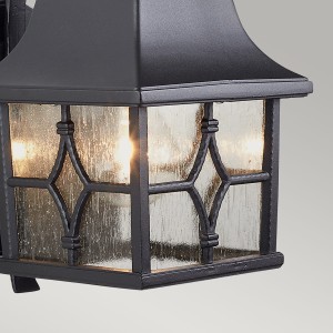 Kinkiet zewnętrzny Elstead Lighting Kent KENT IP44 1xE27 Aluminium Czarny detal.