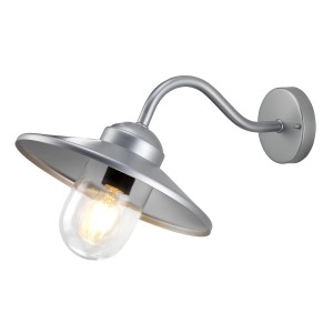Lampa elewacyjna Elstead Lighting Klampenborg KLAMPENBORG IP44 E27 stal srebrny.