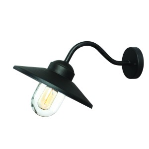 Lampa elewacyjna Elstead Lighting Klampenborg czarna stal IP44.