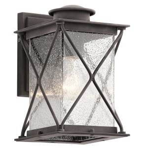 Kinkiet zewnętrzny Elstead Lighting Argyle KL-ARGYLE2-S IP44 1xE27 Stal Stalowy.