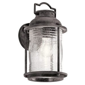 Kinkiet zewnętrzny Elstead Lighting Ashland Bay stalowy.