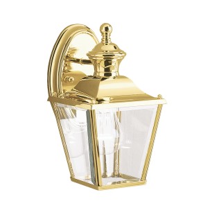 Lampa ścienna Kinkiet zewnętrzny Elstead Lighting Bay Shore KL-BAY-SHORE2-S IP44 1xE27 Mosiądz Mosiądz