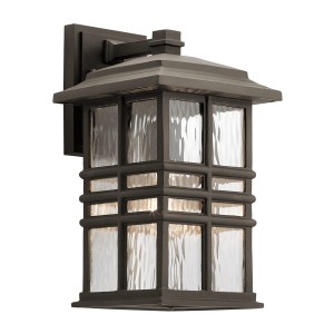 Lampa ścienna Kinkiet zewnętrzny Elstead Lighting Beacon Square KL-BEACON-SQUARE-M-OZ IP44 1xE27 Tworzywo Brązowy