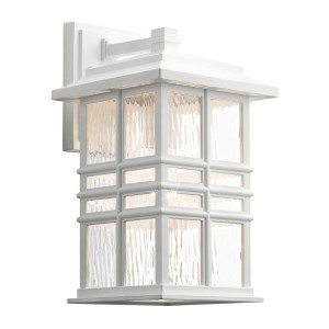 Lampa ścienna Kinkiet zewnętrzny Elstead Lighting Beacon Square KL-BEACON-SQUARE-M-WHT IP44 1xE27 Tworzywo Biały