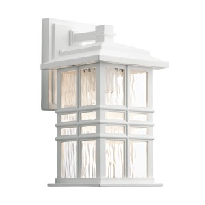 Lampa ścienna Kinkiet zewnętrzny Elstead Lighting Beacon Square KL-BEACON-SQUARE-S-WHT IP44 1xE27 Tworzywo Biały
