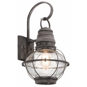 Lampa ścienna Kinkiet zewnętrzny Elstead Lighting Bridge Point KL-BRIDGEPOINT-L IP44 1xE27 Stal Stalowy