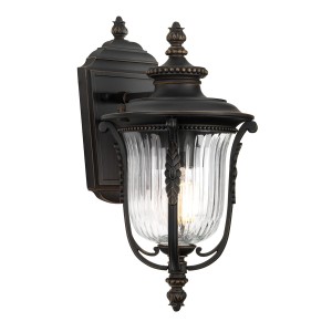 Kinkiet zewnętrzny Elstead Lighting Luverne KL-LUVERNE2-S IP44 stal brązowy 1xE27.
