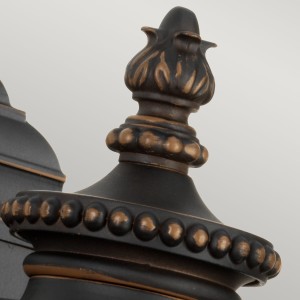 Kinkiet zewnętrzny Elstead Lighting Luverne KL-LUVERNE2-S IP44 1xE27 Stal Brązowy z ozdobnym wykończeniem.