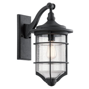 Lampa ścienna Kinkiet zewnętrzny Elstead Lighting Royal Marine KL-ROYAL-MARINE2-M IP44 1xE27 Stal Czarny