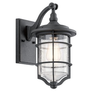 Kinkiet zewnętrzny Elstead Lighting Royal Marine KL-ROYAL-MARINE2-S IP44 1xE27 Stal Czarny.