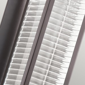 Nowoczesny kinkiet zewnętrzny Elstead Lighting Sorel KL-SOREL2-M-LED IP44 aluminium brązowy detal.