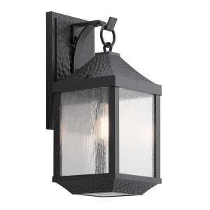 Lampa ścienna Kinkiet zewnętrzny Elstead Lighting Springfield KL-SPRINGFIELD-M IP44 1xE27 Aluminium Czarny
