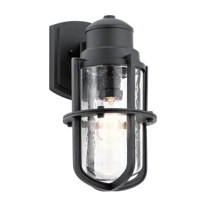 Lampa ścienna Kinkiet zewnętrzny Elstead Lighting Suri KL-SURI-M IP44 1xE27 Tworzywo Czarny