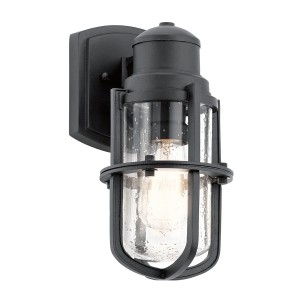 Lampa ścienna Kinkiet zewnętrzny Elstead Lighting Suri KL-SURI-S IP44 1xE27 Tworzywo Czarny